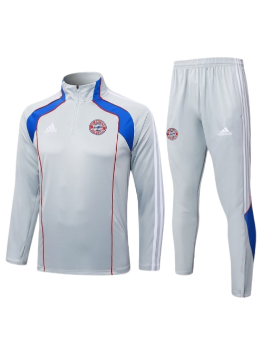 BAYERN MUNICH LIGHT GRAY TRACKSUIT 2025/2026