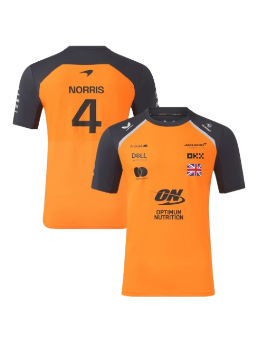 F1 MCLAREN 2025 TEAM LANDO NORRIS DRIVER SET UP T-SHIRT – AUTUMN