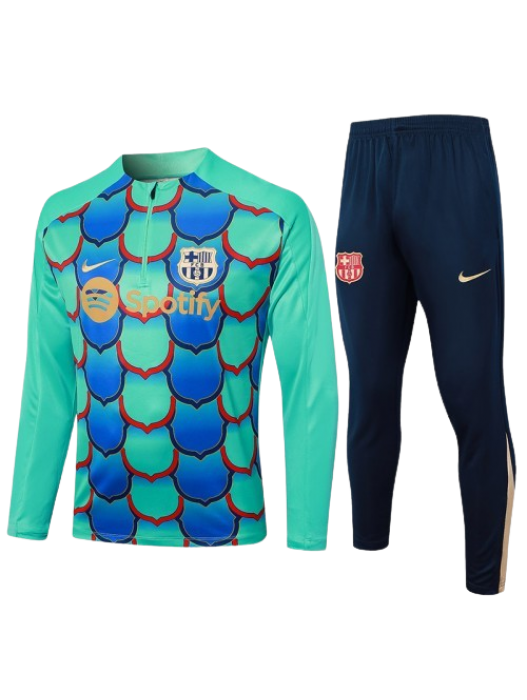 BARCELONA GREEN TRACKSUITS 2024/2025 - PLAYER
