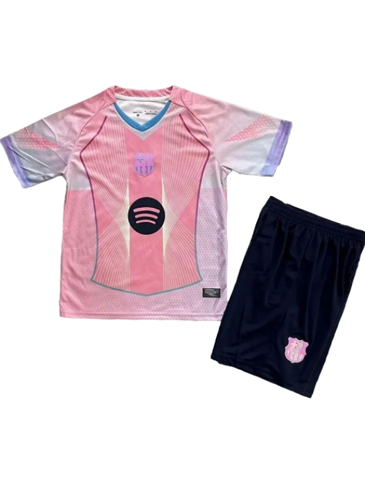 BARCELONA SPECIAL EDITION PINK KIDS JERSEY 2025/2026