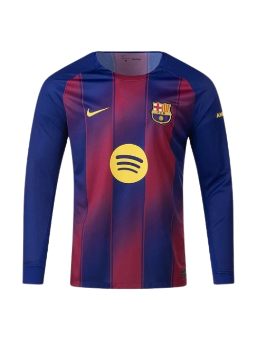 BARCELONA LONG SLEEVE HOME JERSEY 2025/2026