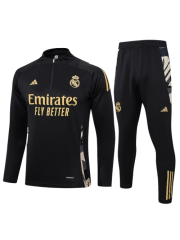 REAL MADRID BLACK TRACKSUIT 2024/2025