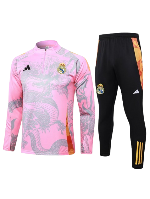REAL MADRID PINK TRACKSUITS 2024/2025 - PLAYER