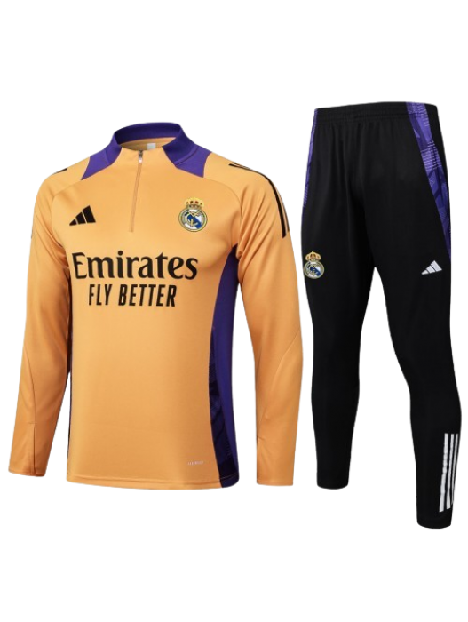REAL MADRID YELLOW TRACKSUIT 2024/2025