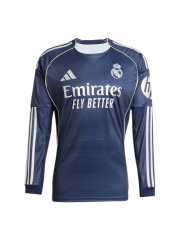 REAL MADRID LONG SLEEVE AWAY JERSEY 2025/2026