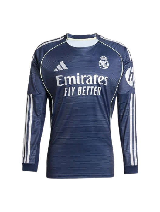 REAL MADRID LONG SLEEVE AWAY JERSEY 2025/2026