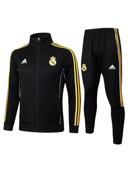 REAL MADRID BLACK RETRO JACKET SUIT 2025/2026