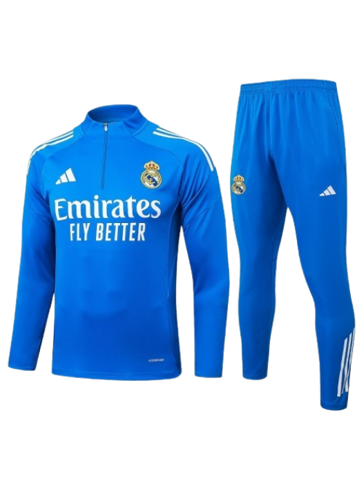 REAL MADRID KIDS BLUE TRACKSUIT 2025/2026