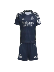 REAL MADRID KIDS AWAY KIT 2025/2026