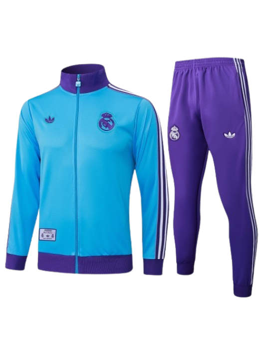 REAL MADRID LIGHT BLUE JACKET SUIT 2025/2026