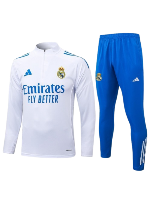REAL MADRID WHITE BLUE TRACKSUIT 2025/2026