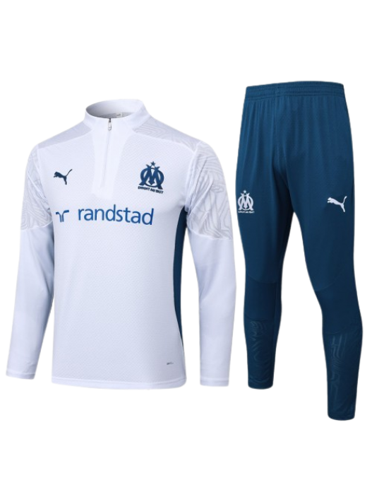 OLYMPIQUE MARSEILLE WHITE TRACKSUIT 2024/2025 - PLAYER