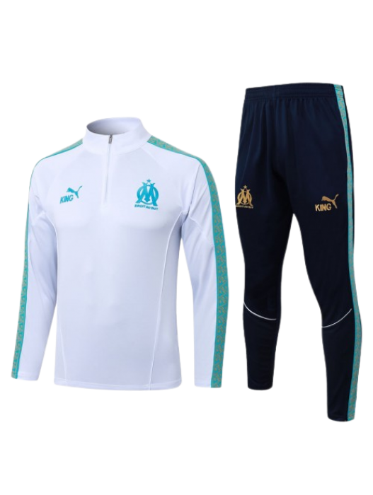 OLYMPIQUE MARSEILLE WHITE TRACKSUIT 2025/2026