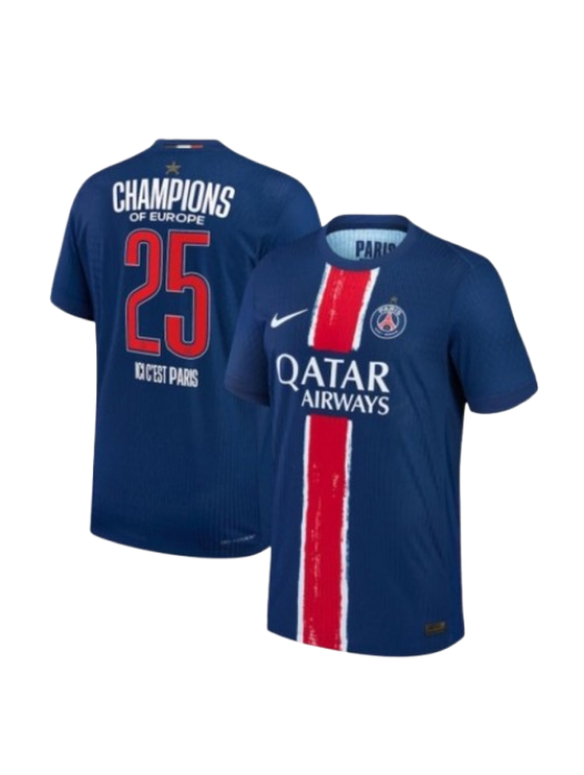 PARIS SAINT GERMAIN HOME JERSEY - CHAMPIONS OF EUROPE 2025