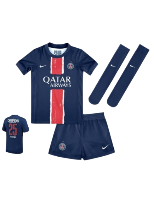 PARIS SAINT GERMAIN KIDS HOME KIT - CHAMPIONS OF EUROPE 2025