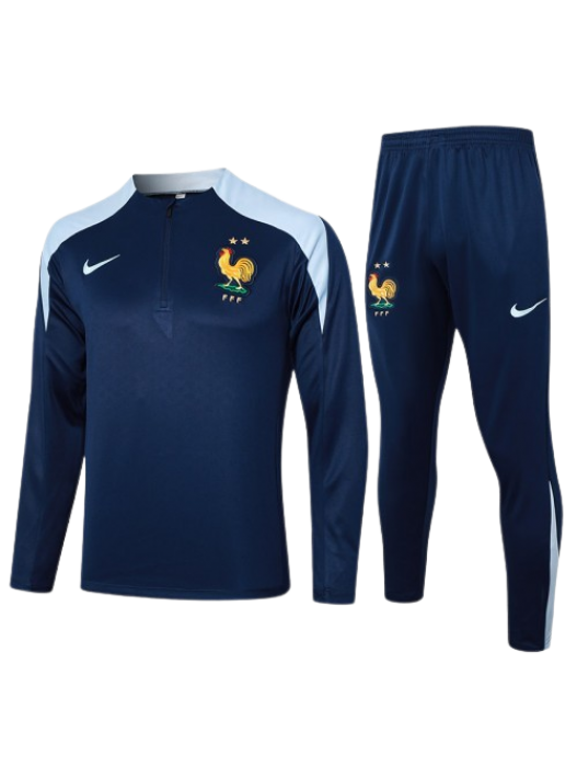 FRANCE NAVY BLUE TRACKSUITS 2024/2025