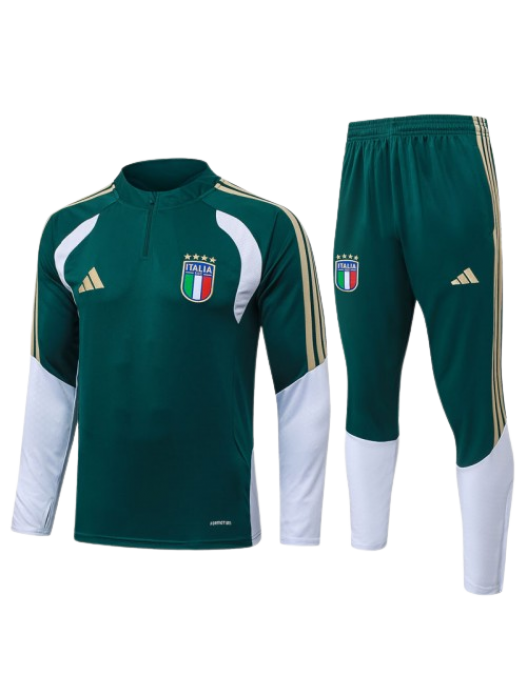 ITALY KIDS DARK GREEN TRACKSUIT 2026/2027
