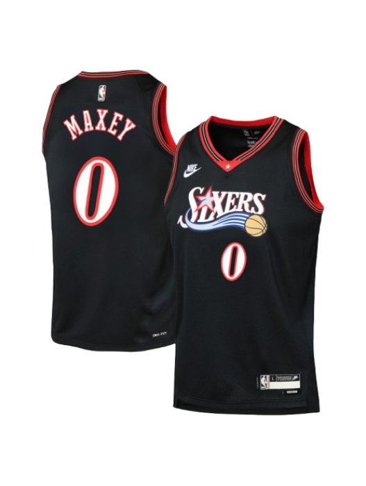 PHILADELPHIA 76ERS CLASSIC EDITION JERSEY – BLACK – TYRESE MAXEY