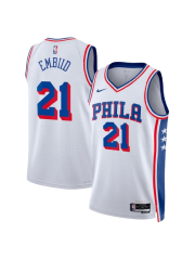 PHILADELPHIA 76ERS ASSOCIATION EDITION SWINGMAN JERSEY – WHITE – JOEL EMBIID