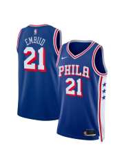 PHILADELPHIA 76ERS ICON EDITION SWINGMAN JERSEY – NAVY – JOEL EMBIID
