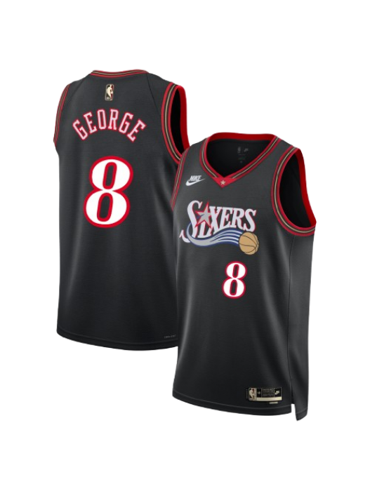 PHILADELPHIA 76ERS CLASSIC EDITION JERSEY – BLACK – PAUL GEORGE