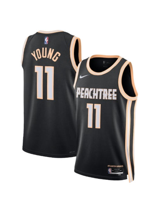 ATLANTA HAWKS 2025/26 CITY EDITION SWINGMAN JERSEY – BLACK – TRAE YOUNG