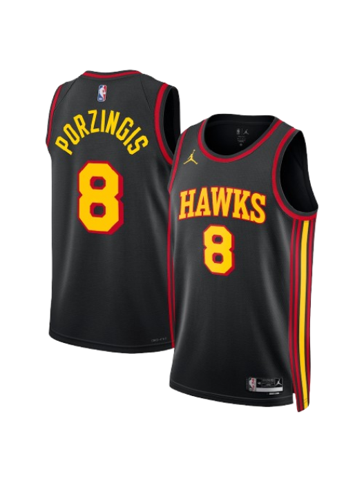 ATLANTA HAWKS STATEMENT EDITION SWINGMAN JERSEY – RED – KRISTAPS PORZIŅĢIS