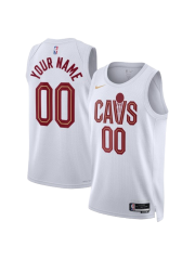 CLEVELAND CAVALIERS ASSOCIATION EDITION SWINGMAN JERSEY – WHITE – CUSTOM NAME & NUMBER