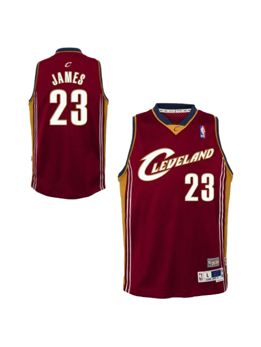 CLEVELAND CAVALIERS LEBRON JAMES 2003–04 HARDWOOD CLASSICS SWINGMAN JERSEY