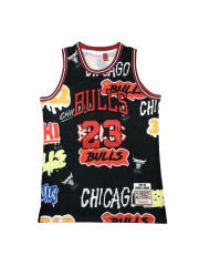 Chicago Bulls Slap Sticker Jersey Michael Jordan 1997-98