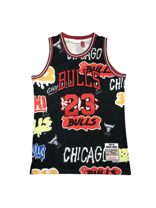 Chicago Bulls Slap Sticker Jersey Michael Jordan 1997-98