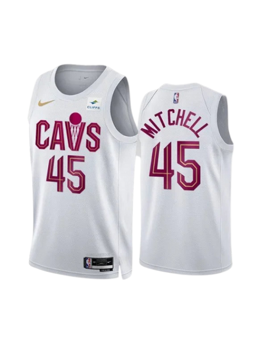 CLEVELAND CAVALIERS ASSOCIATION EDITION SWINGMAN JERSEY – WHITE – DONOVAN MITCHELL