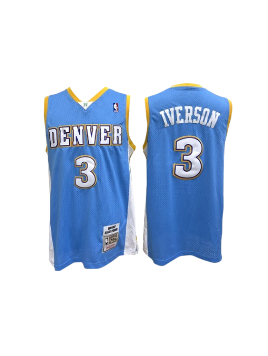 Denver Nuggets Hardwood Classics Swingman Jersey #3 Allen Iverson 2006/2007