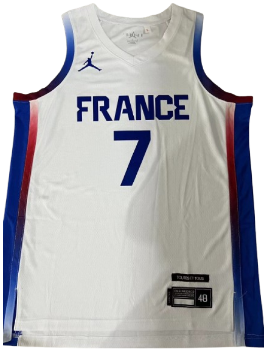 FRANCE OLYMPICS LIMITED HOME JERSEY #7 GUERSCHON YABUSELE