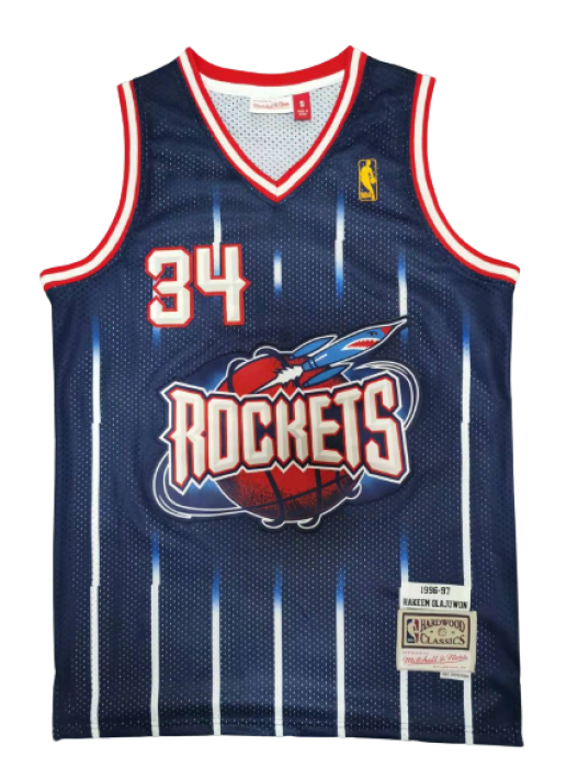 Houston Rockets Swingman Jersey Road 1996-97 Hakeem Olajuwon