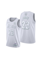 LOS ANGELES LAKERS LEBRON JAMES WHITE MVP SWINGMAN JERSEY - STATEMENT