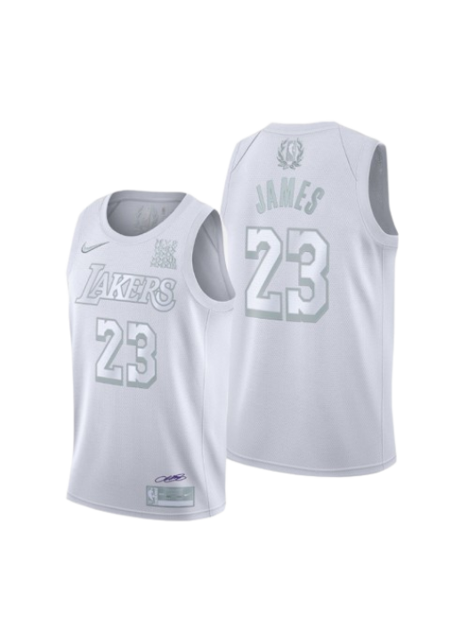 LOS ANGELES LAKERS LEBRON JAMES WHITE MVP SWINGMAN JERSEY - STATEMENT
