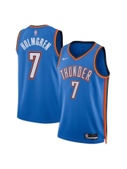 OKLAHOMA CITY THUNDER ICON EDITION SWINGMAN JERSEY – BLUE – CHET HOLMGREN