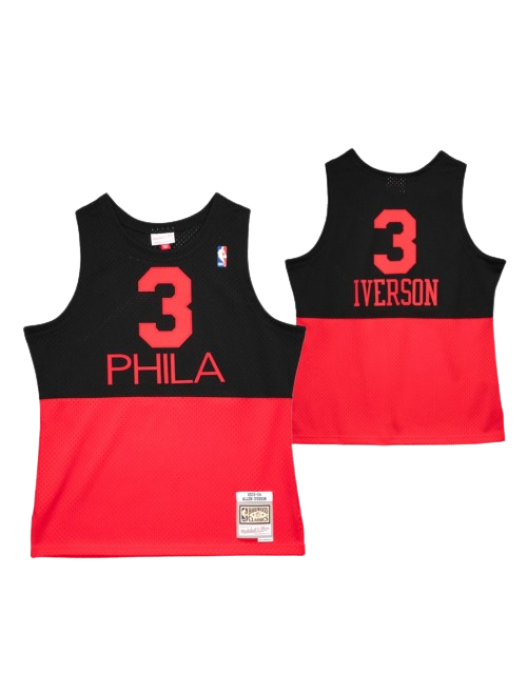 Philadelphia 76ers Black Swingman Jersey #3 Allen Iverson 2003/2004