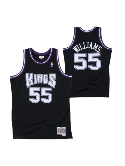 Sacramento Kings Hardwood Classics Road Black Swingman Jersey #55 Jason Williams 2000/2001