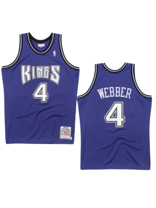 Sacramento Kings Purple Swingman Jersey #04 Chris Webber 1998/1999