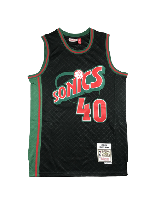 Seattle SuperSonics Hardwood Jersey #40 Shawn Kemp