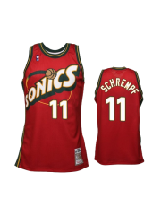 Seattle SuperSonics Red Harwood Jersey #11 Detlef Schrempf