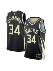 MILWAUKEE BUCKS STATEMENT EDITION SWINGMAN JERSEY – BLACK – GIANNIS ANTETOKOUNMPO