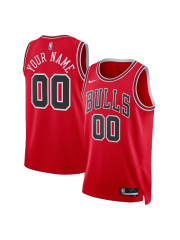 CHICAGO BULLS ICON EDITION SWINGMAN JERSEY – RED – CUSTOM NAME & NUMBER
