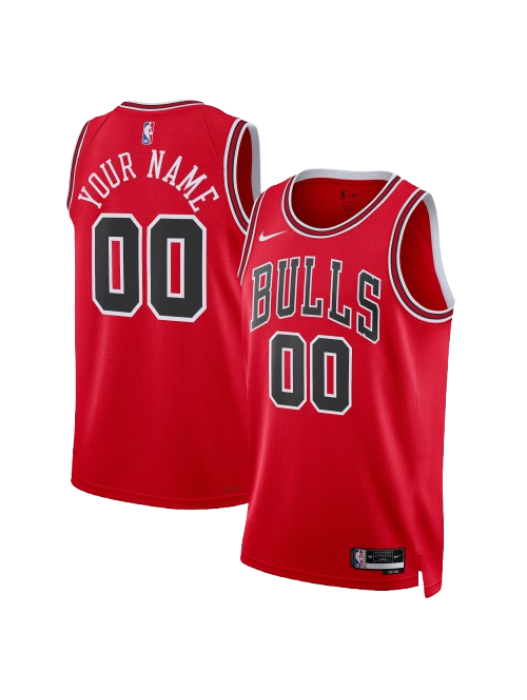 CHICAGO BULLS ICON EDITION SWINGMAN JERSEY – RED – CUSTOM NAME & NUMBER