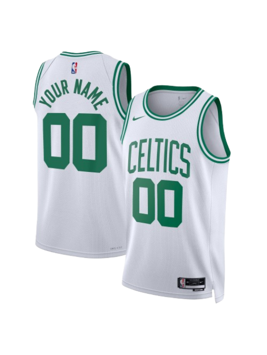 BOSTON CELTICS ASSOCIATION EDITION SWINGMAN JERSEY – WHITE – CUSTOM NAME & NUMBER