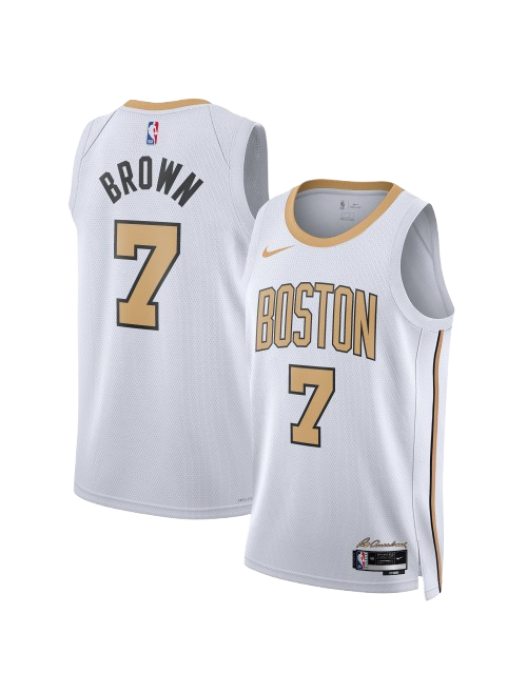 BOSTON CELTICS 2025/26 CITY EDITION SWINGMAN JERSEY – WHITE – JAYLEN BROWN