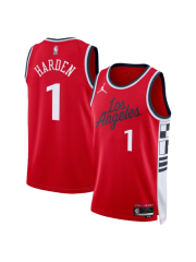 LA CLIPPERS STATEMENT EDITION SWINGMAN JERSEY – RED – JAMES HARDEN