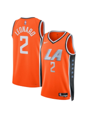 LA CLIPPERS 2025/26 CITY EDITION SWINGMAN JERSEY – ORANGE – KAWHI LEONARD